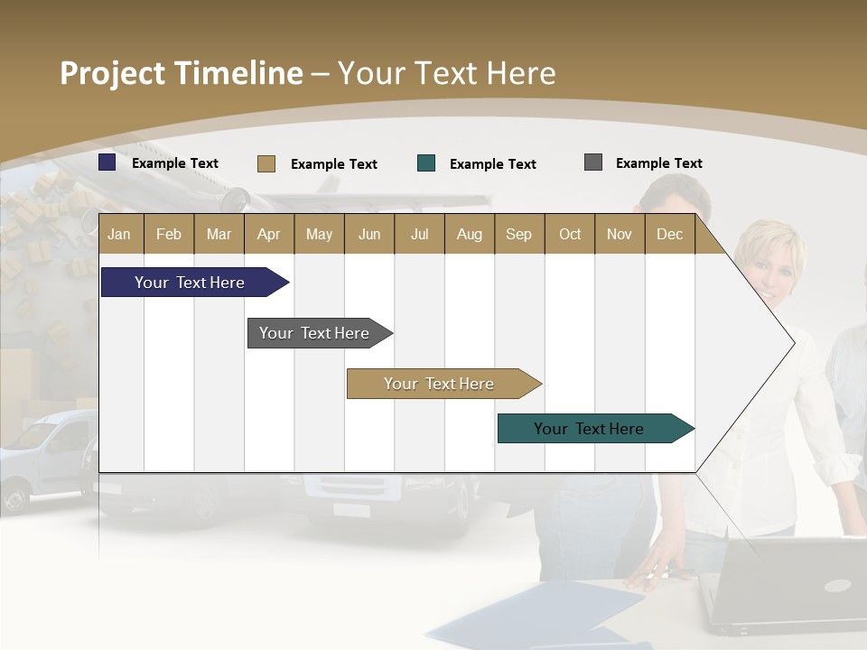 Follow Up Cardboard Box Air PowerPoint Template