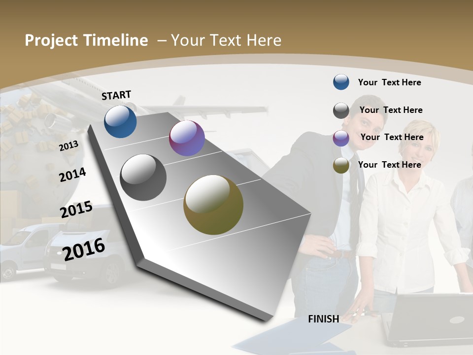 Follow Up Cardboard Box Air PowerPoint Template