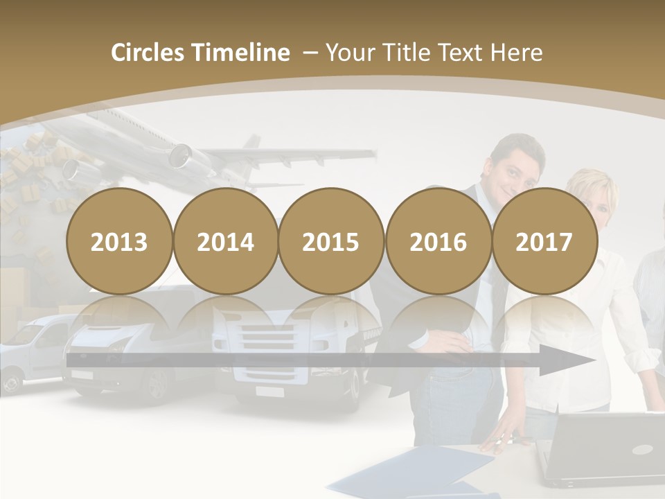 Follow Up Cardboard Box Air PowerPoint Template