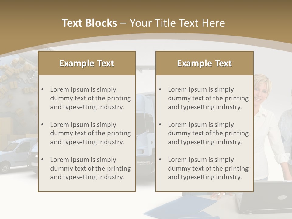 Follow Up Cardboard Box Air PowerPoint Template