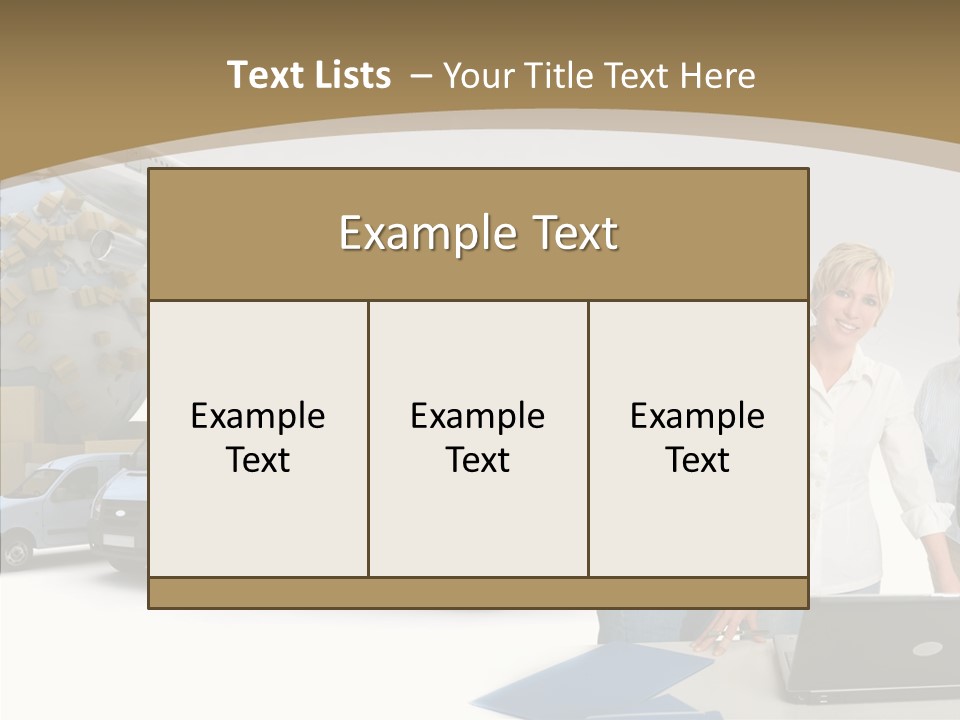 Follow Up Cardboard Box Air PowerPoint Template