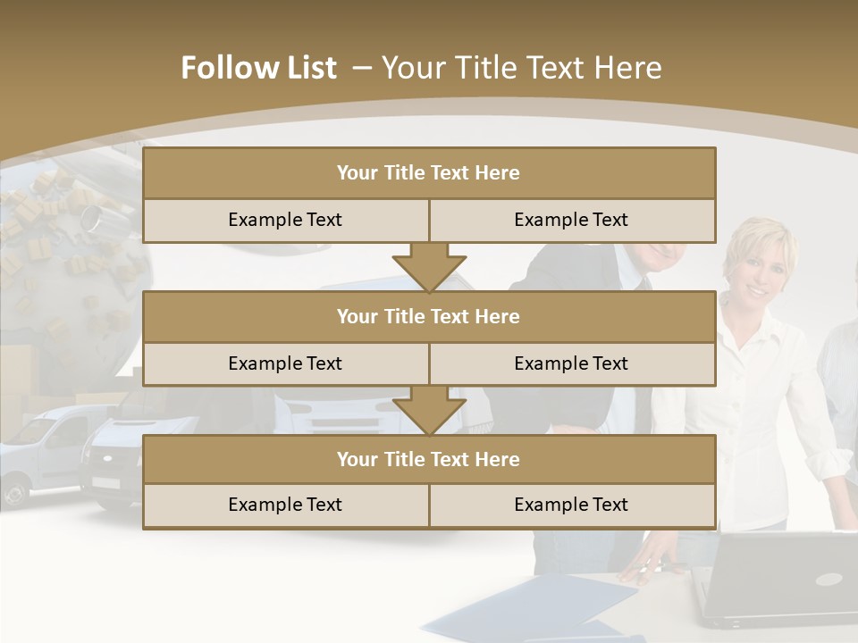 Follow Up Cardboard Box Air PowerPoint Template