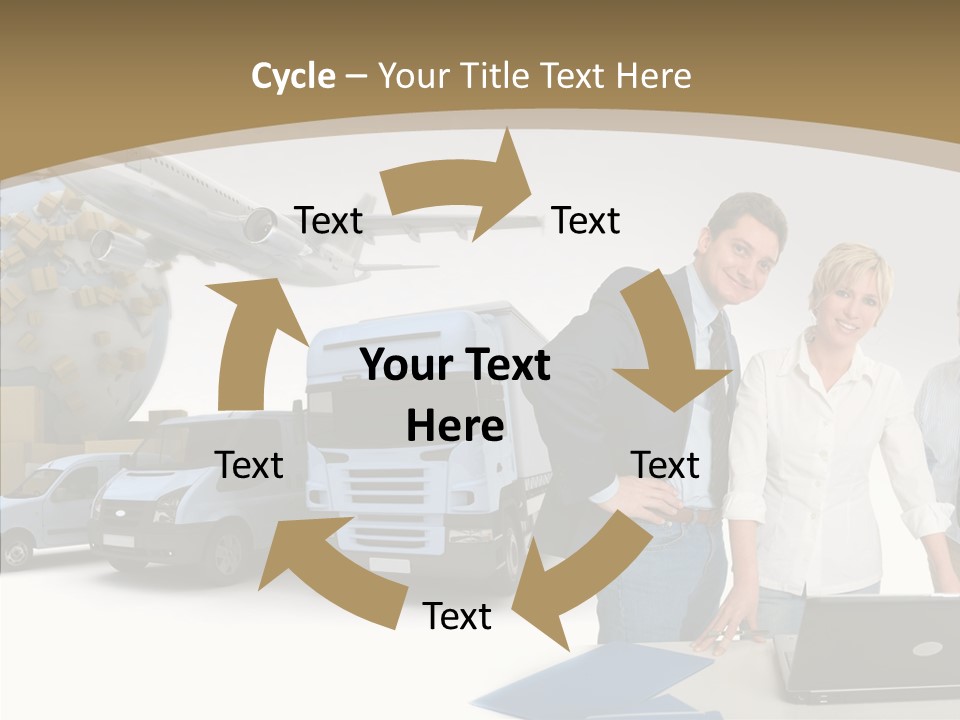 Follow Up Cardboard Box Air PowerPoint Template