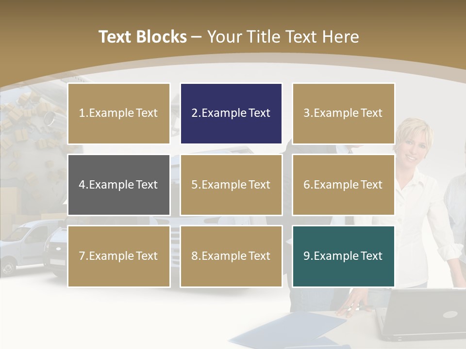 Follow Up Cardboard Box Air PowerPoint Template