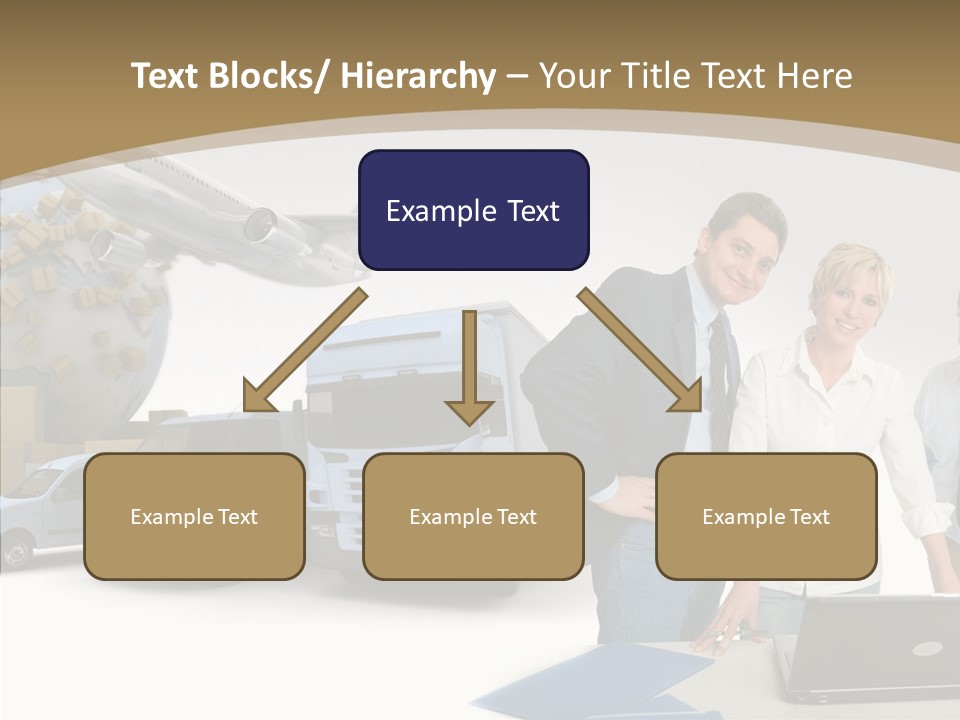 Follow Up Cardboard Box Air PowerPoint Template