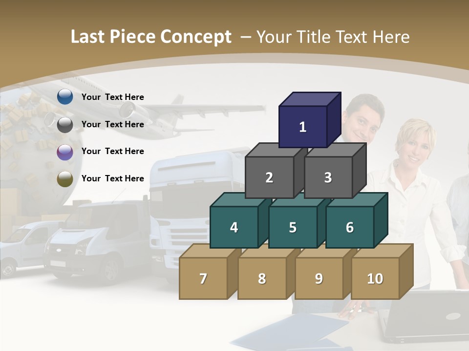 Follow Up Cardboard Box Air PowerPoint Template