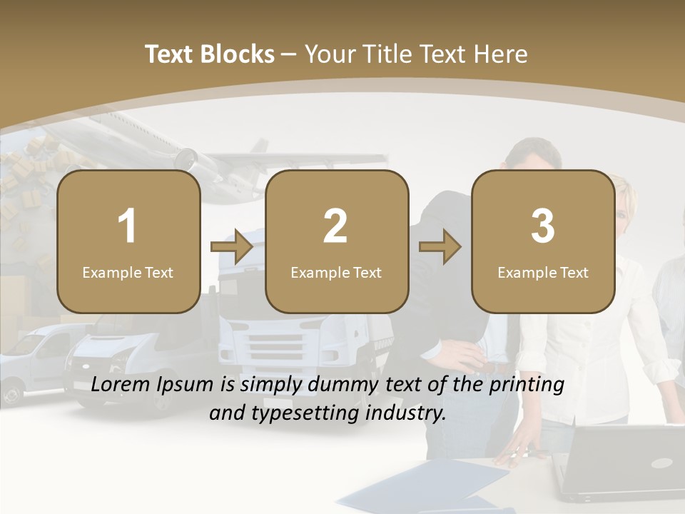 Follow Up Cardboard Box Air PowerPoint Template