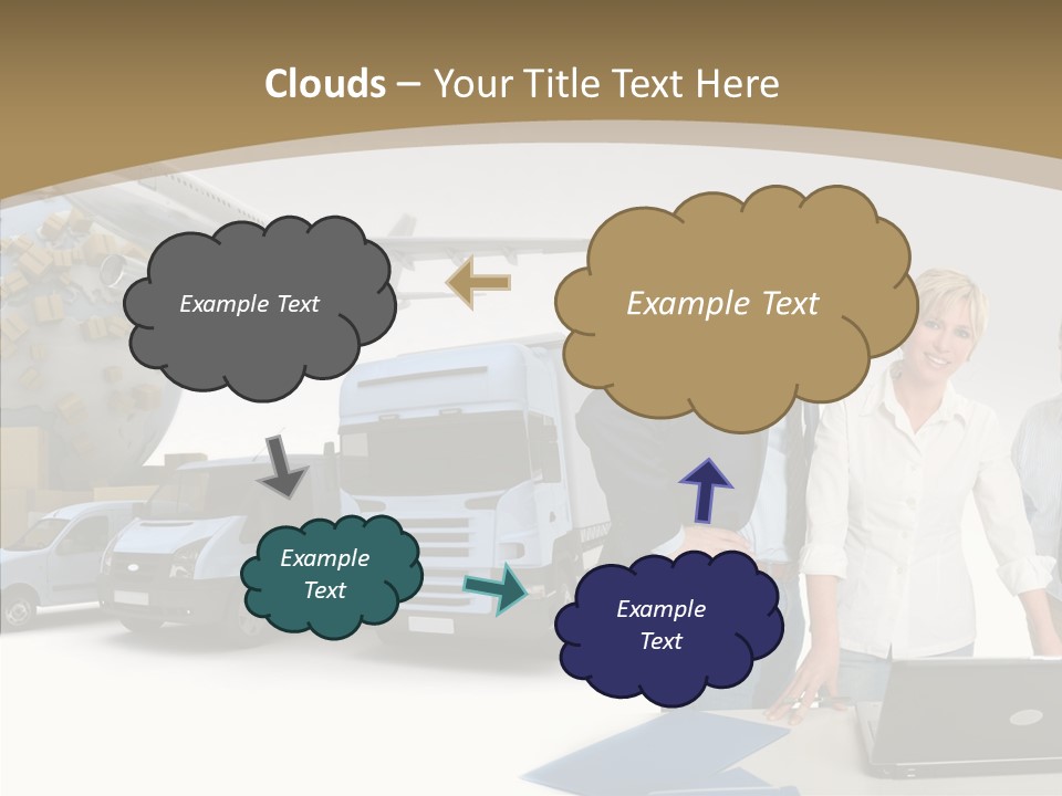 Follow Up Cardboard Box Air PowerPoint Template