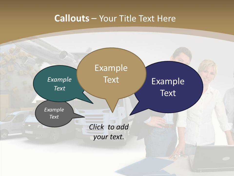 Follow Up Cardboard Box Air PowerPoint Template