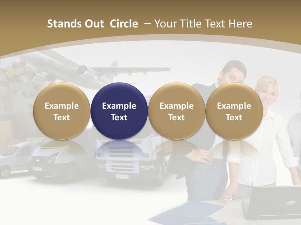 Follow Up Cardboard Box Air PowerPoint Template