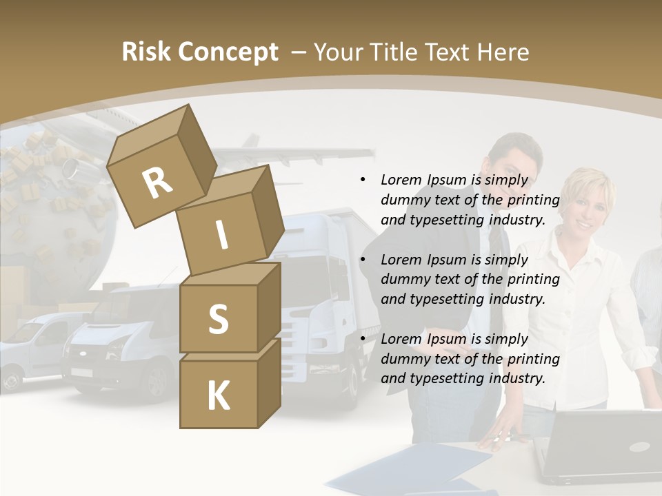 Follow Up Cardboard Box Air PowerPoint Template