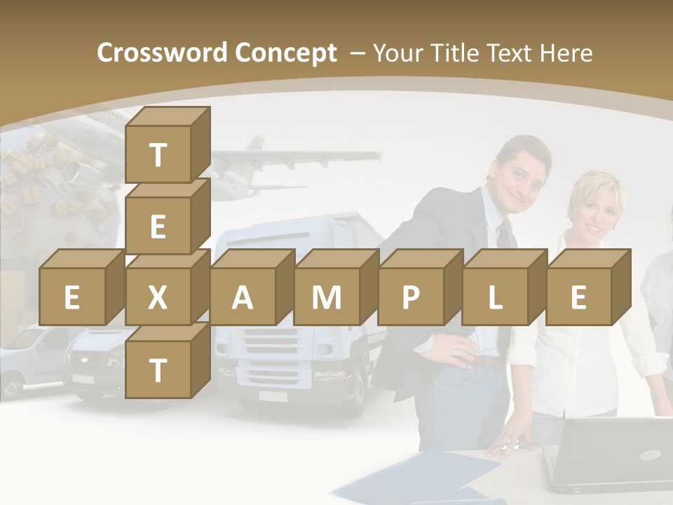 Follow Up Cardboard Box Air PowerPoint Template