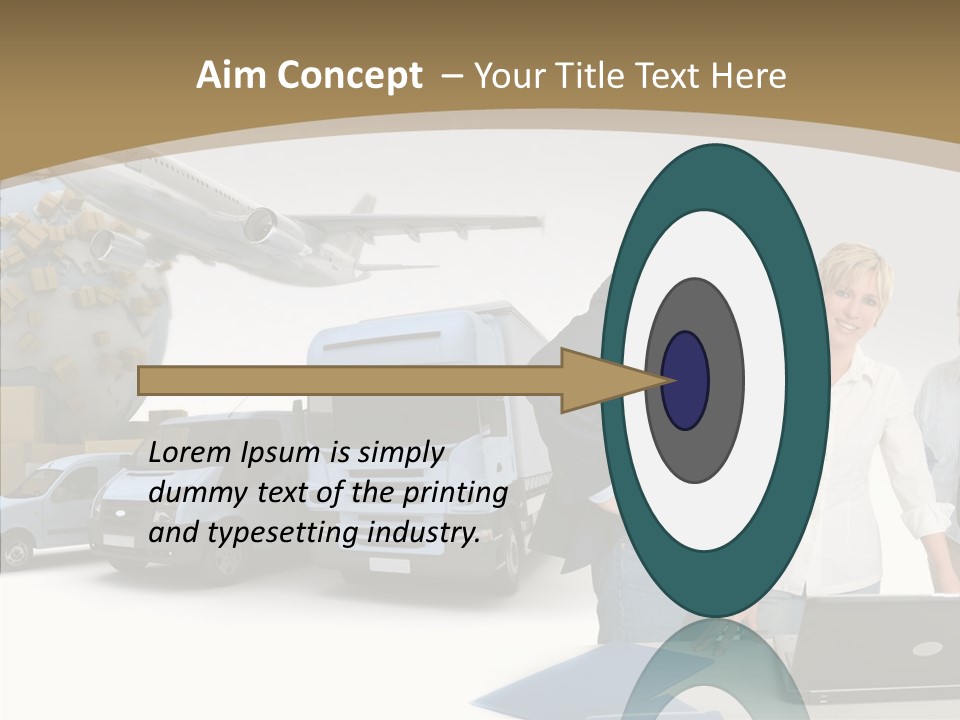 Follow Up Cardboard Box Air PowerPoint Template