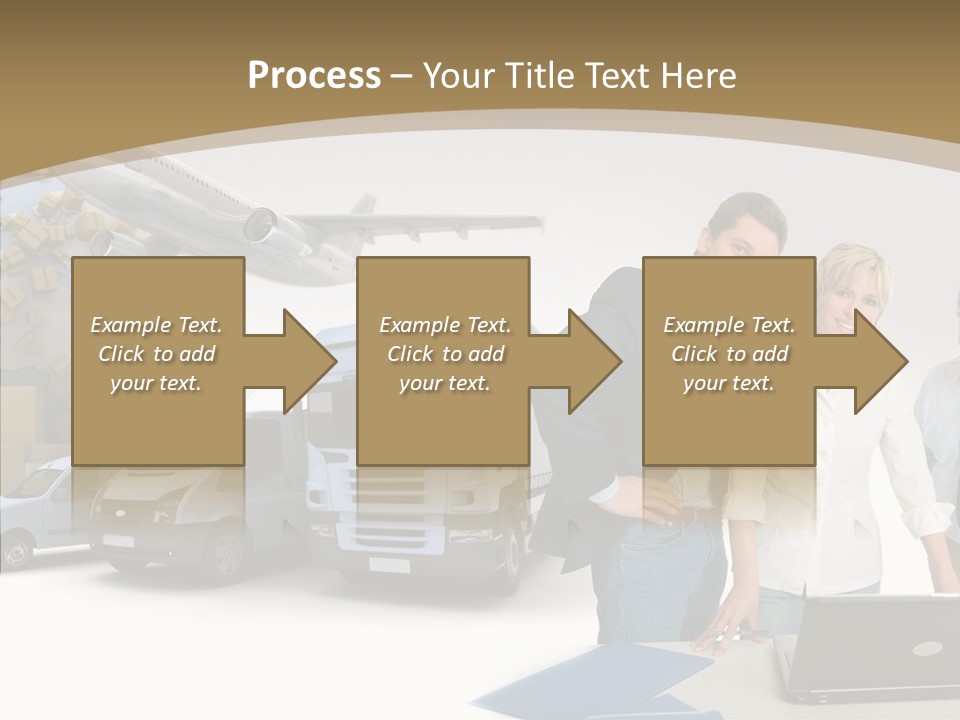 Follow Up Cardboard Box Air PowerPoint Template