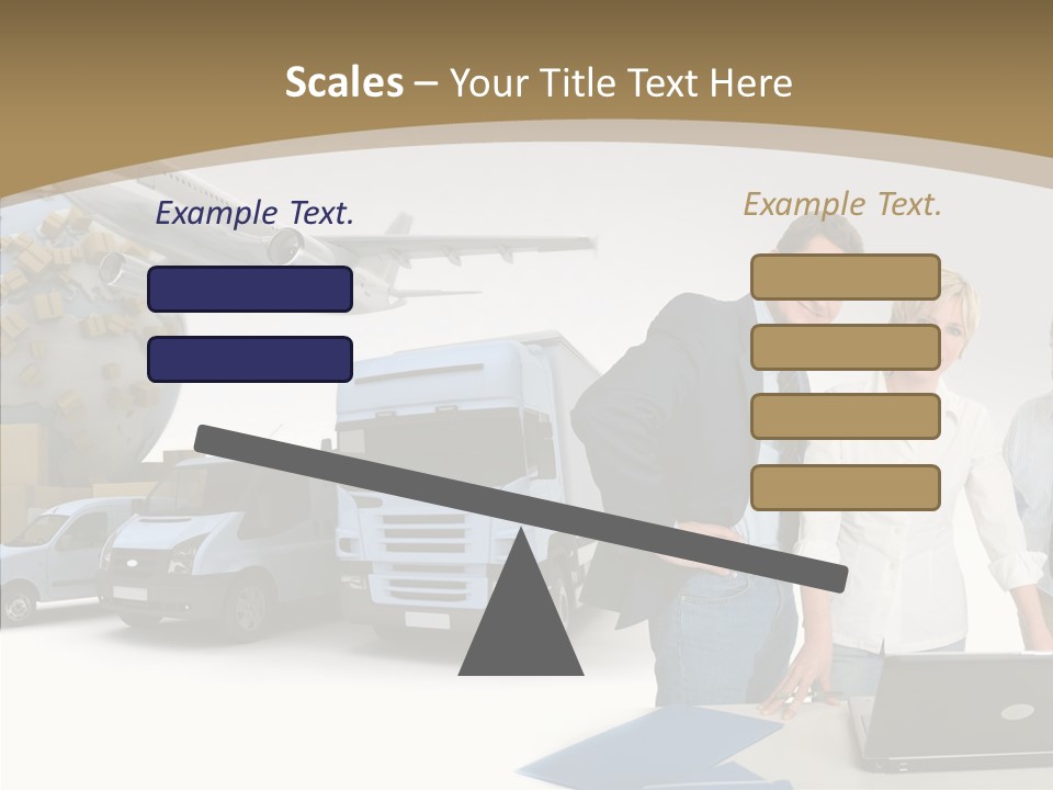 Follow Up Cardboard Box Air PowerPoint Template