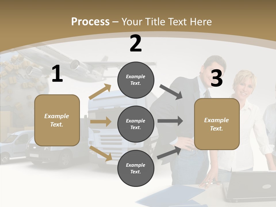 Follow Up Cardboard Box Air PowerPoint Template