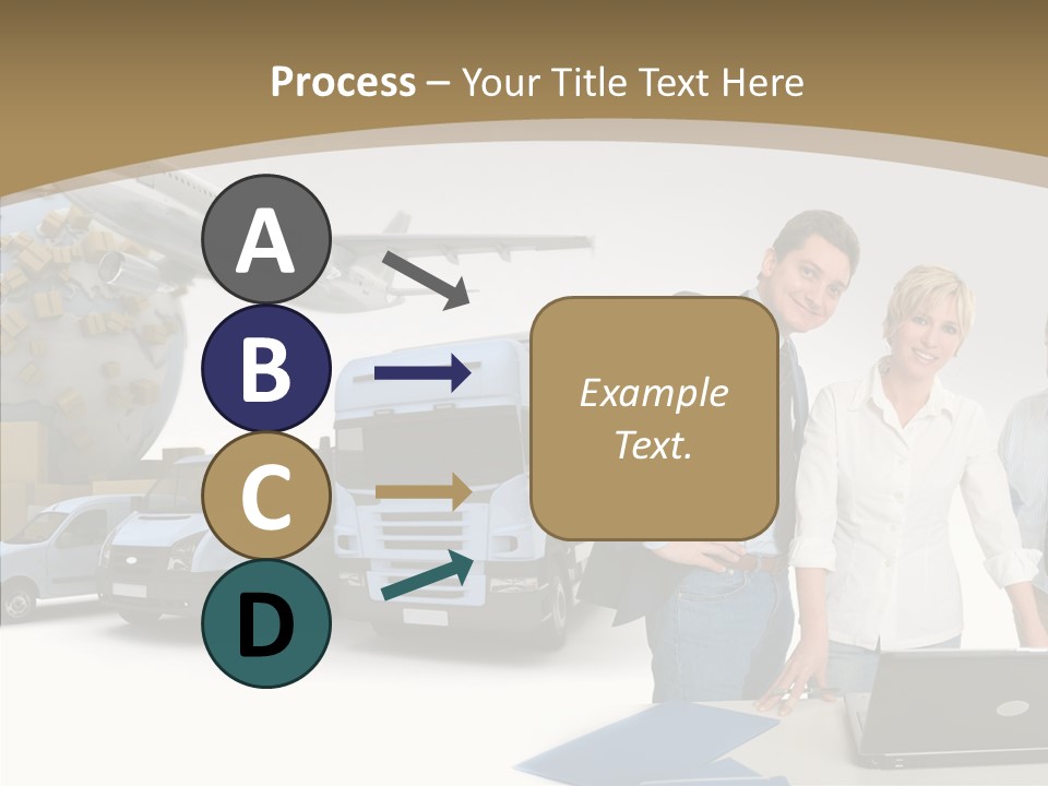 Follow Up Cardboard Box Air PowerPoint Template