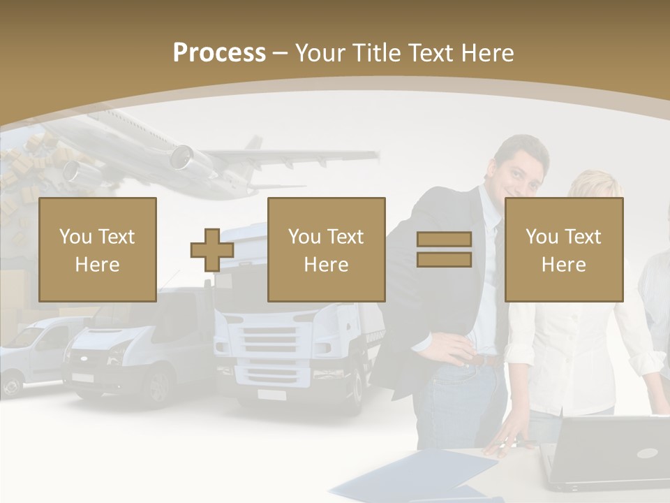 Follow Up Cardboard Box Air PowerPoint Template
