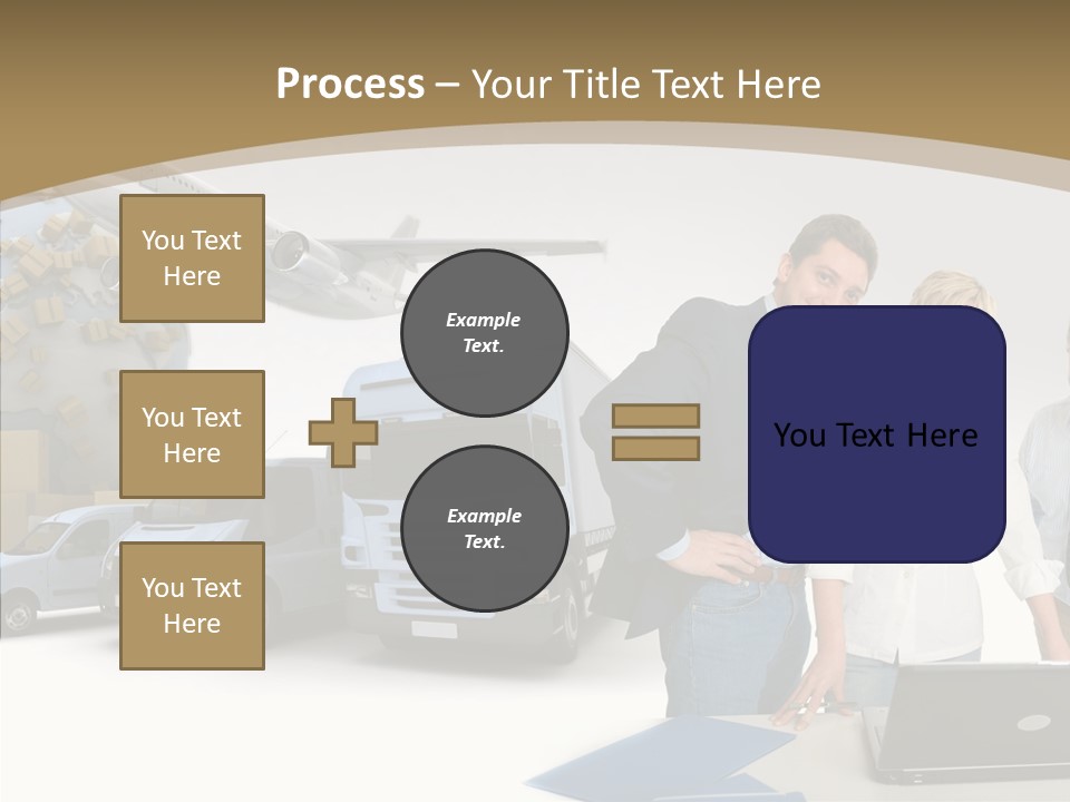 Follow Up Cardboard Box Air PowerPoint Template