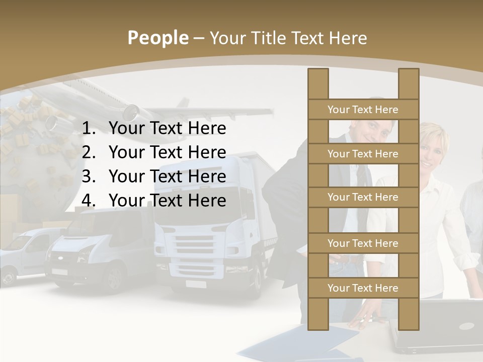 Follow Up Cardboard Box Air PowerPoint Template