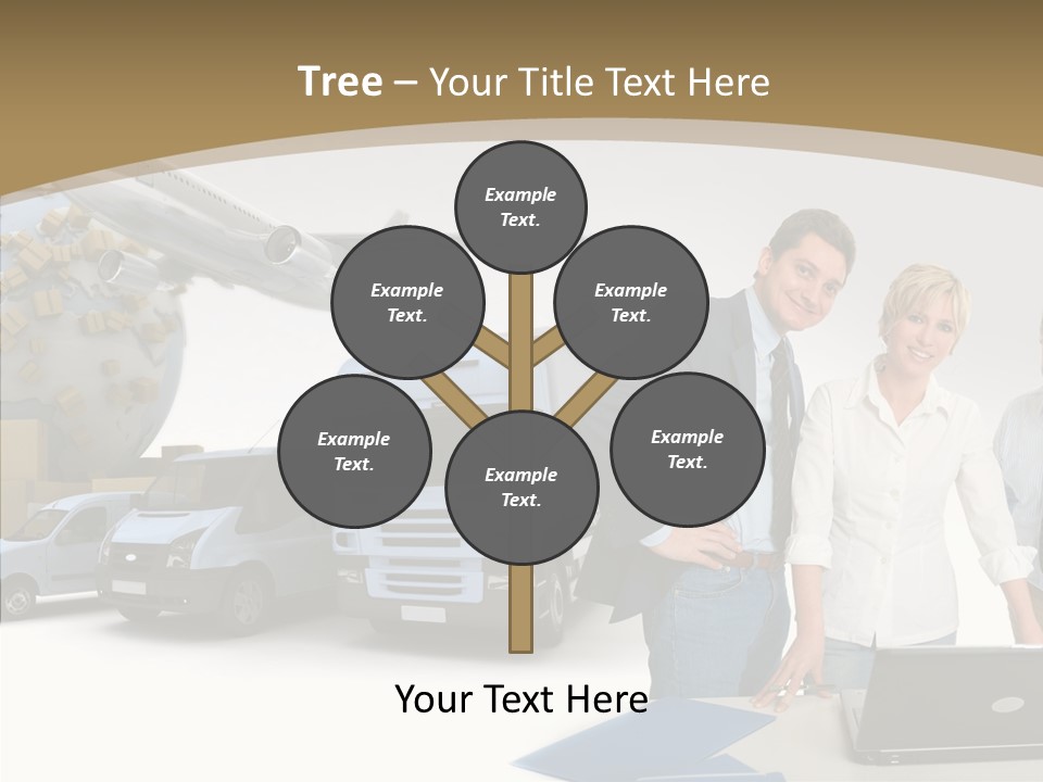 Follow Up Cardboard Box Air PowerPoint Template