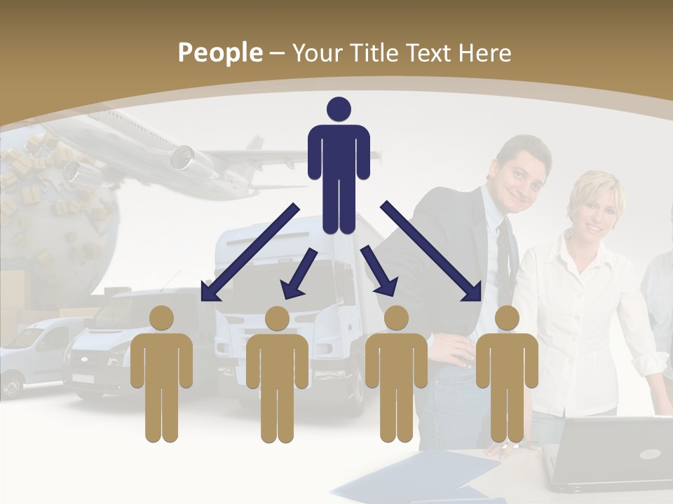 Follow Up Cardboard Box Air PowerPoint Template