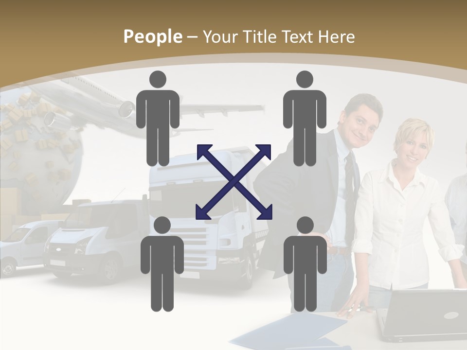 Follow Up Cardboard Box Air PowerPoint Template