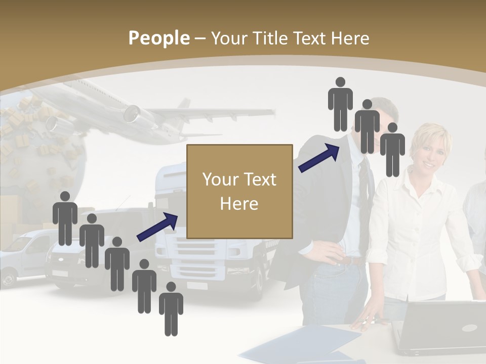 Follow Up Cardboard Box Air PowerPoint Template