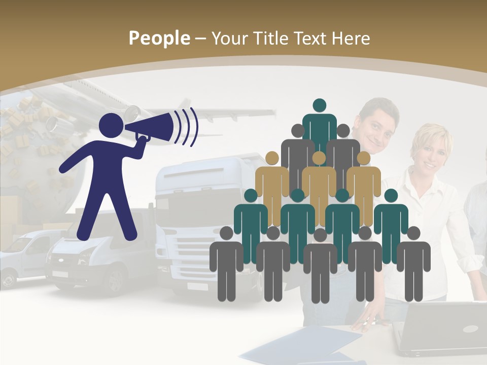 Follow Up Cardboard Box Air PowerPoint Template