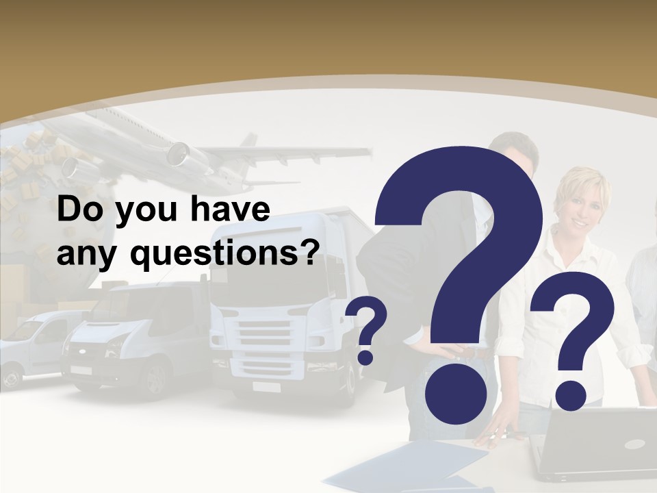 Follow Up Cardboard Box Air PowerPoint Template