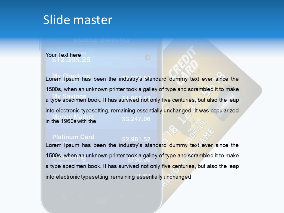 Commerce Review Isolated PowerPoint Template