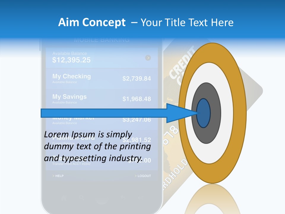 Commerce Review Isolated PowerPoint Template