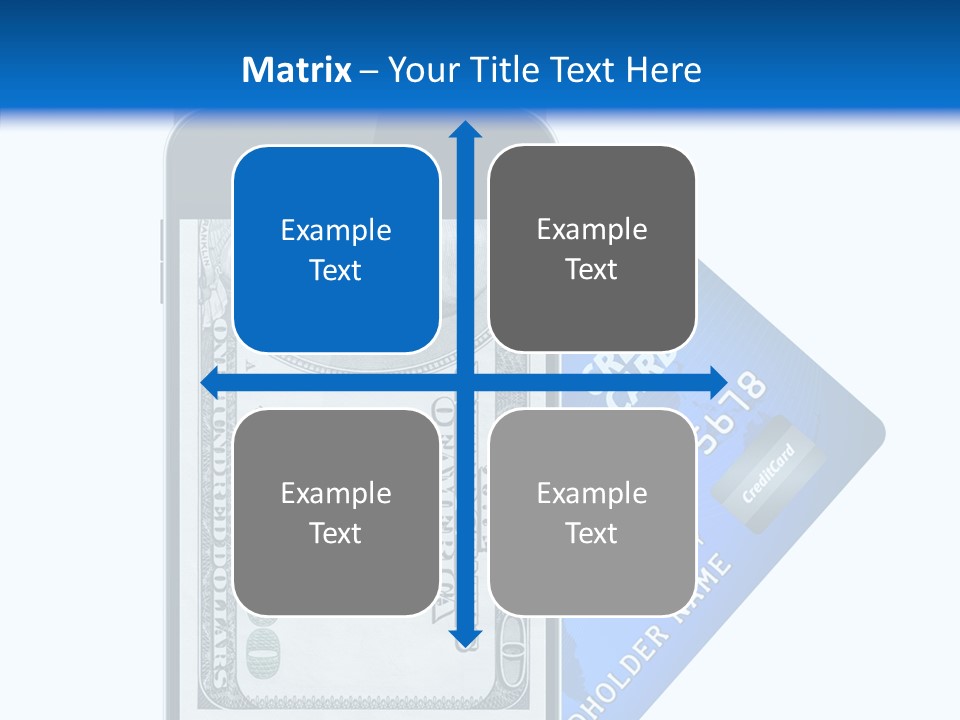 Front View Abstract Dollar PowerPoint Template