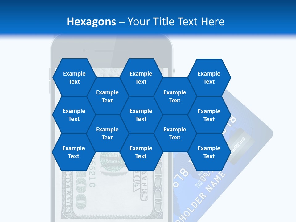 Front View Abstract Dollar PowerPoint Template