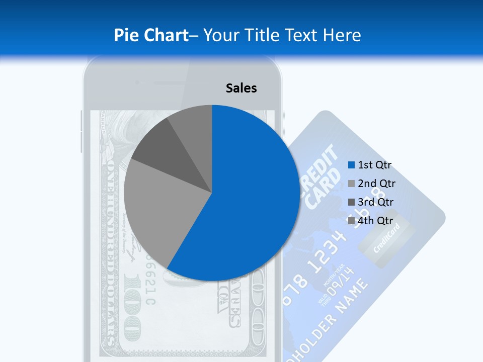 Front View Abstract Dollar PowerPoint Template