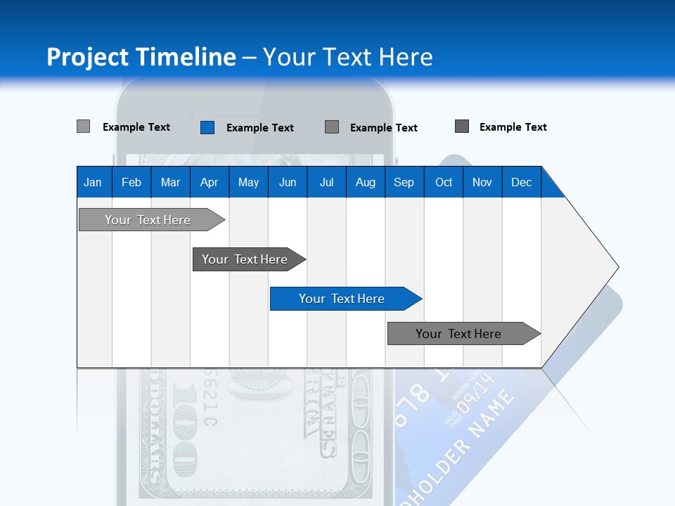 Front View Abstract Dollar PowerPoint Template