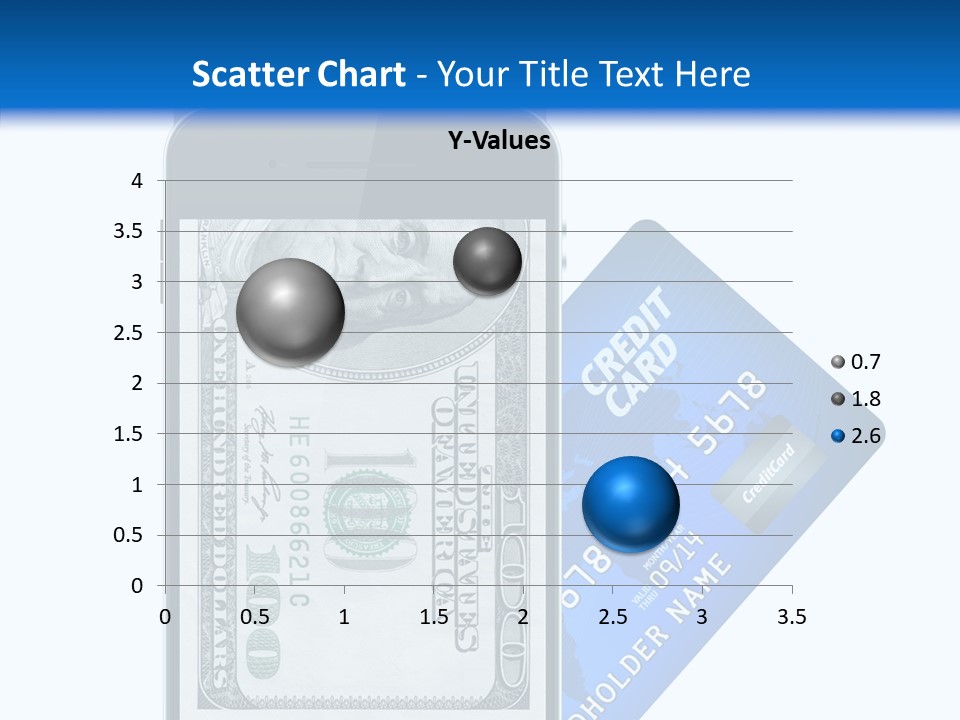Front View Abstract Dollar PowerPoint Template