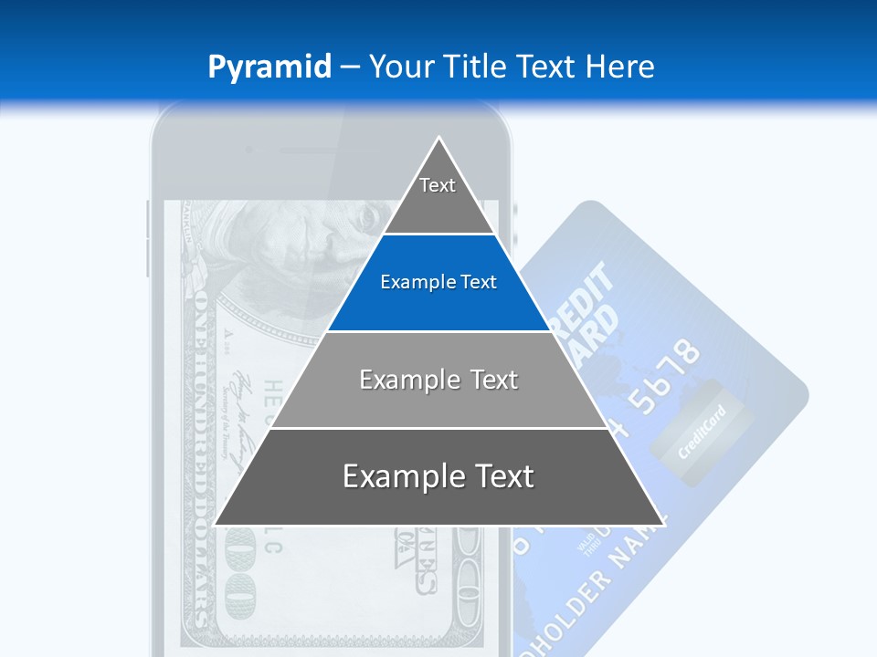 Front View Abstract Dollar PowerPoint Template