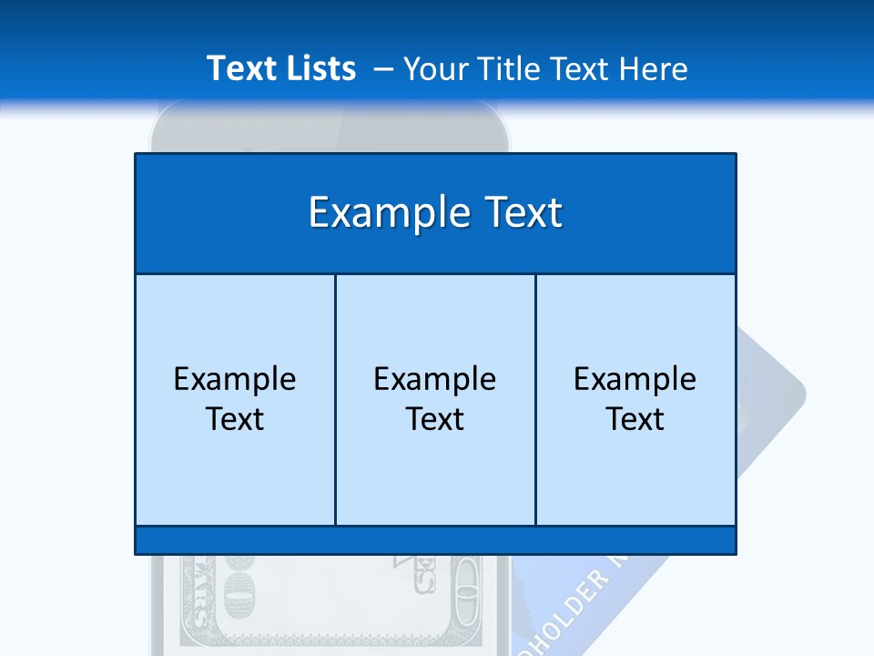 Front View Abstract Dollar PowerPoint Template