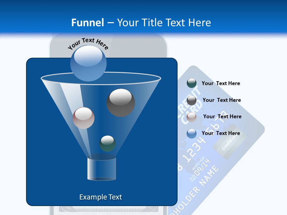 Front View Abstract Dollar PowerPoint Template