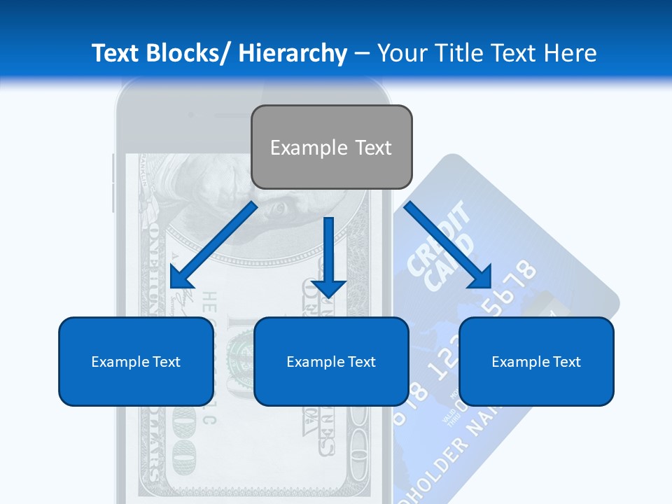 Front View Abstract Dollar PowerPoint Template