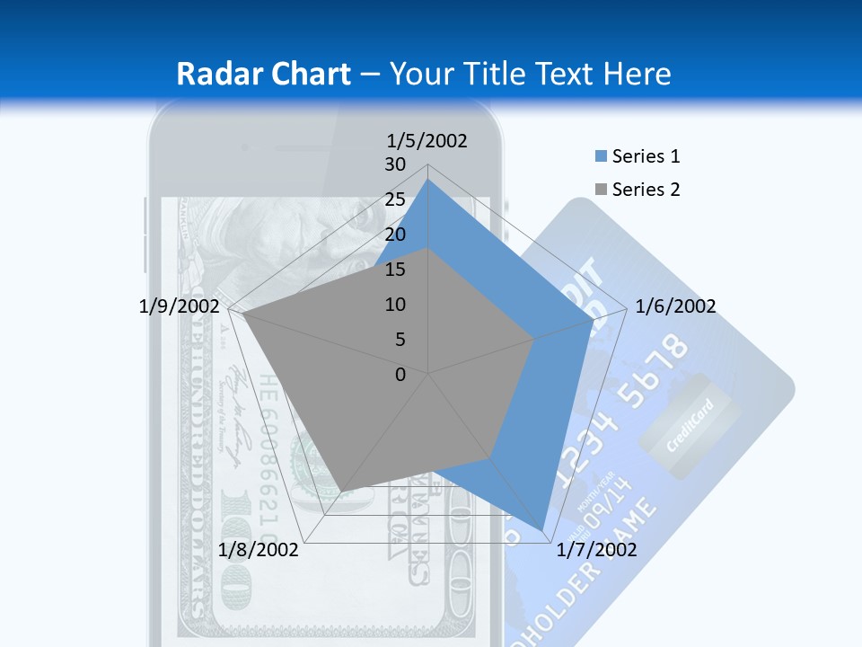Front View Abstract Dollar PowerPoint Template