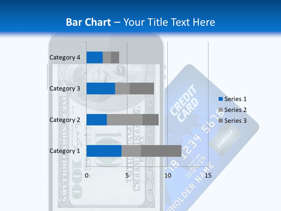Front View Abstract Dollar PowerPoint Template