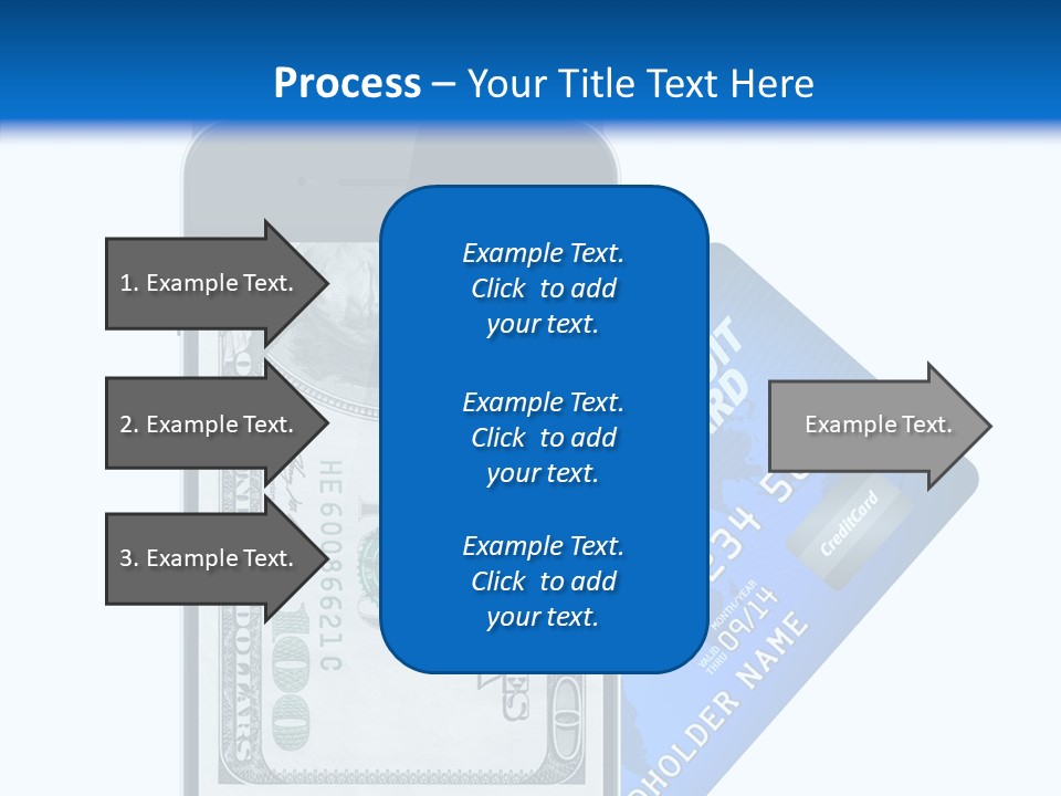 Front View Abstract Dollar PowerPoint Template