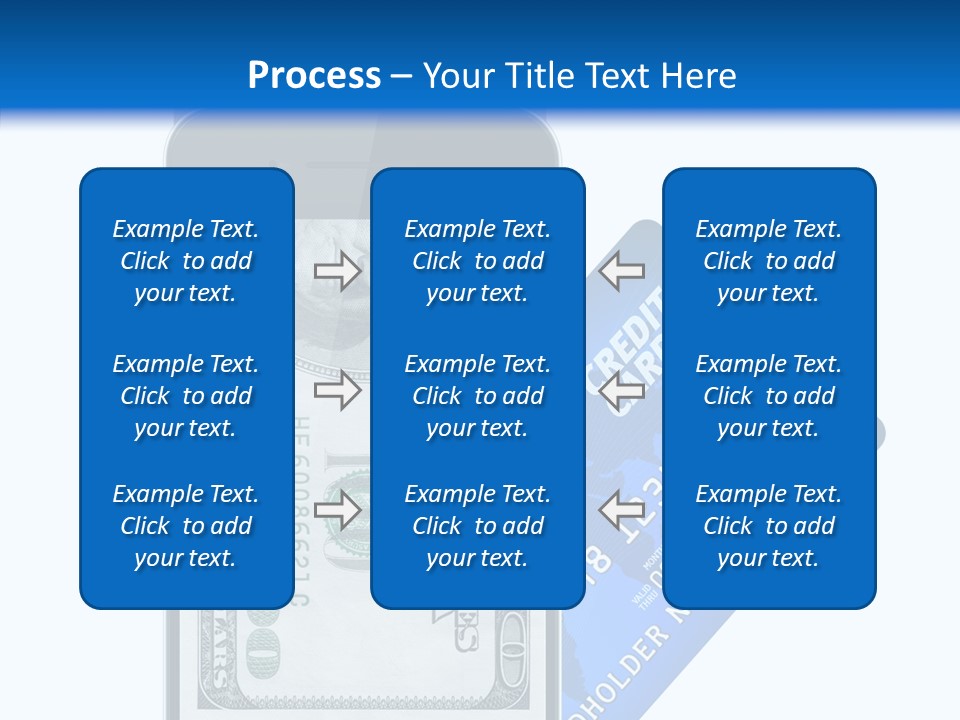 Front View Abstract Dollar PowerPoint Template