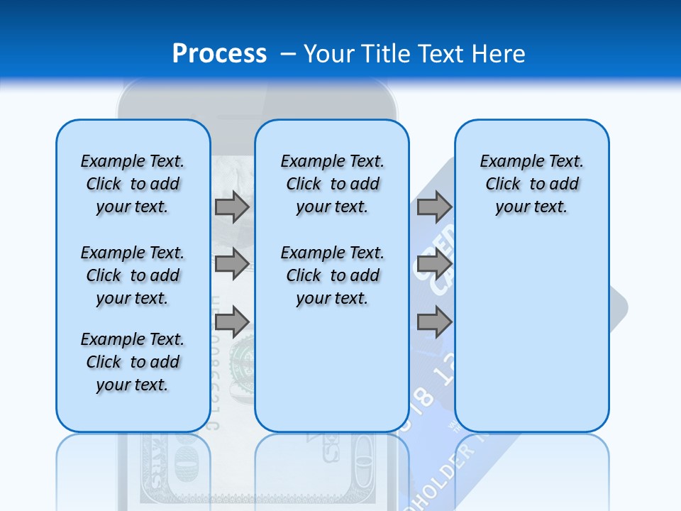 Front View Abstract Dollar PowerPoint Template