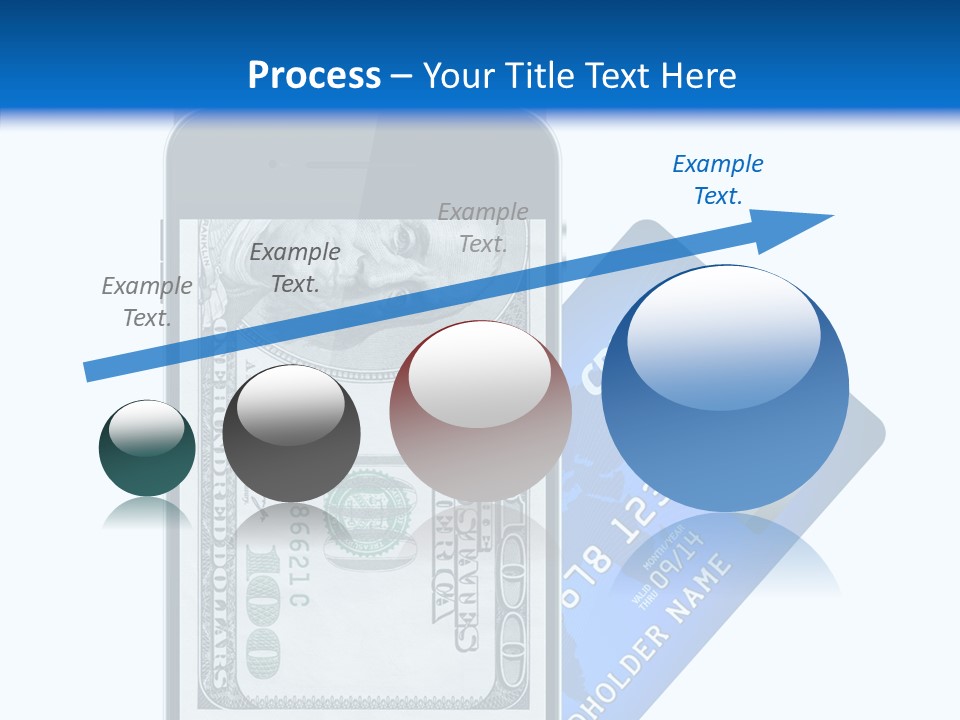 Front View Abstract Dollar PowerPoint Template