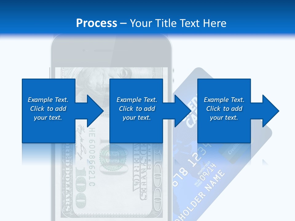 Front View Abstract Dollar PowerPoint Template
