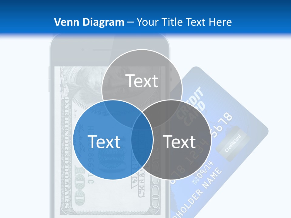 Front View Abstract Dollar PowerPoint Template