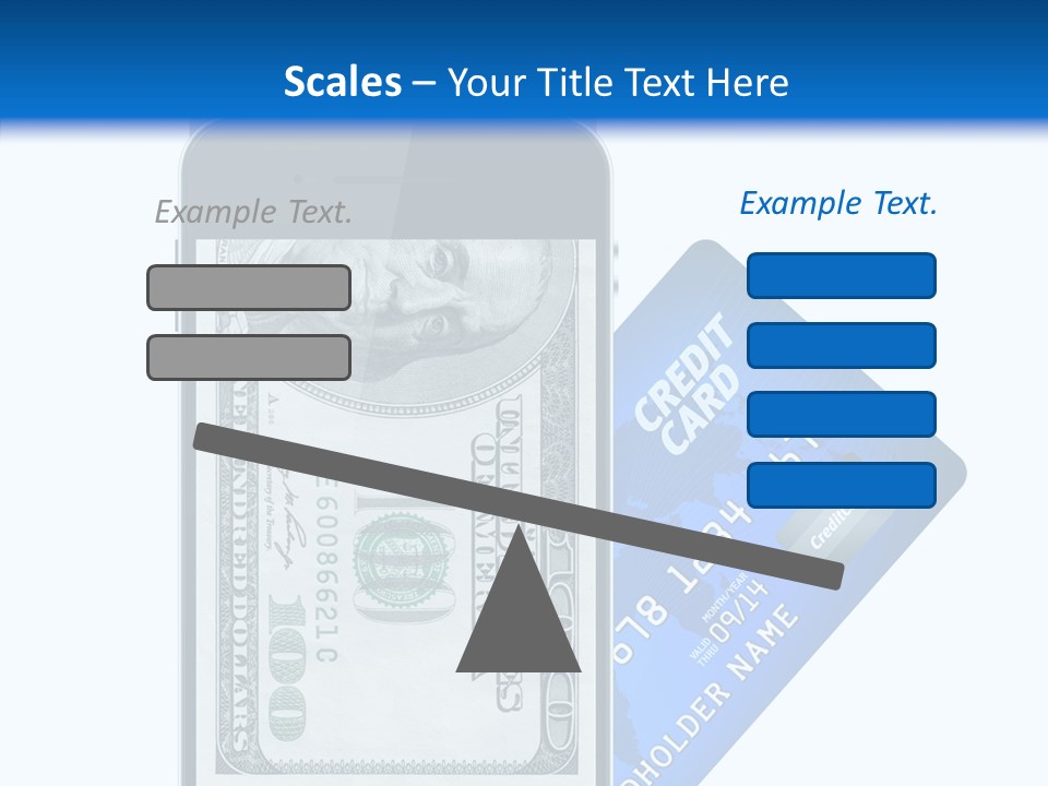Front View Abstract Dollar PowerPoint Template